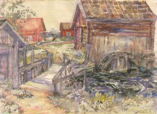 Elin Axelsson: Övre Hammaren, ca. 1930